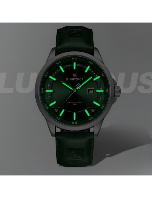 Reloj Naviforce Casual Nf9248l Cuero Hombre + Estuche