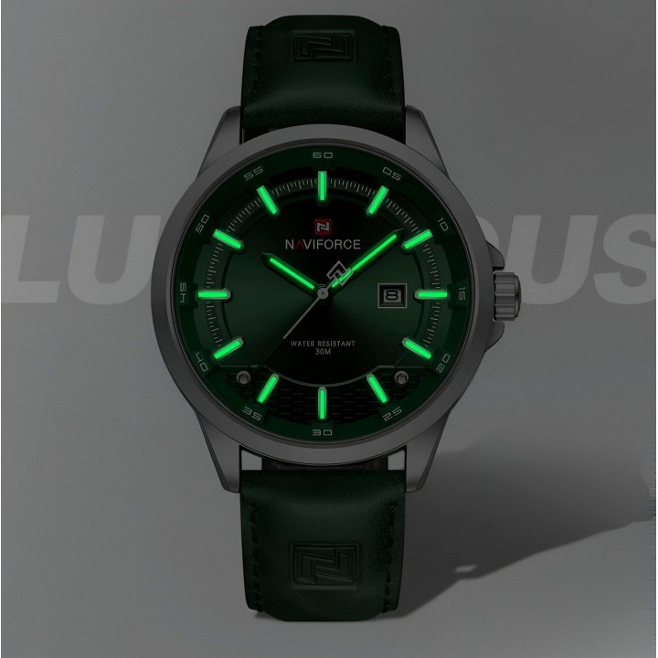 Reloj Naviforce Casual Nf9248l Cuero Hombre + Estuche