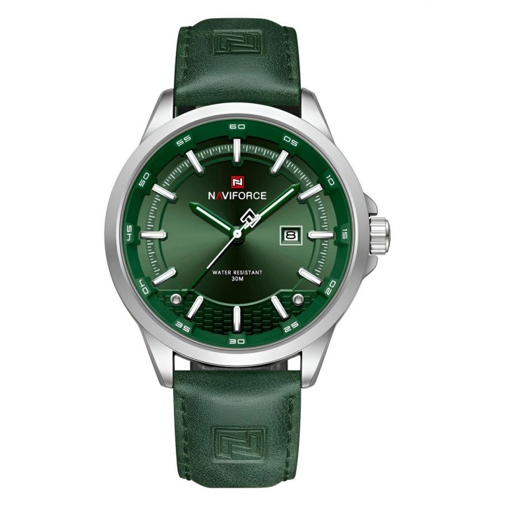 Reloj Naviforce Casual Nf9248l Cuero Hombre + Estuche