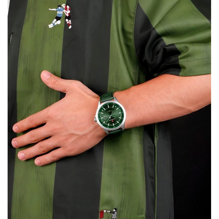 Reloj Naviforce Casual Nf9248l Cuero Hombre + Estuche