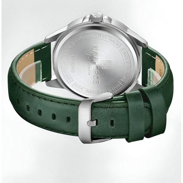 Reloj Naviforce Casual Nf9248l Cuero Hombre + Estuche