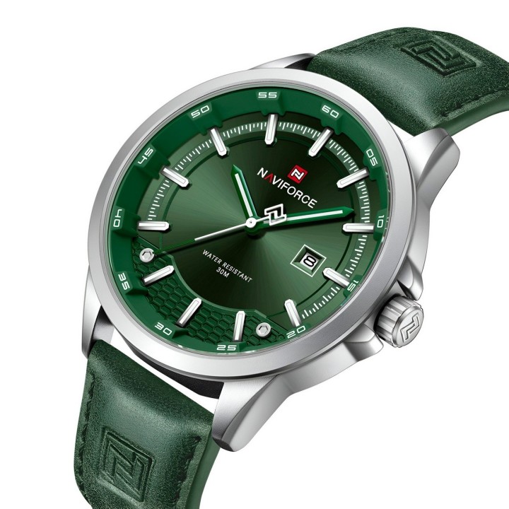 Reloj Naviforce Casual Nf9248l Cuero Hombre + Estuche