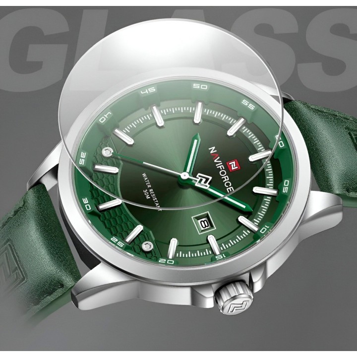 Reloj Naviforce Casual Nf9248l Cuero Hombre + Estuche