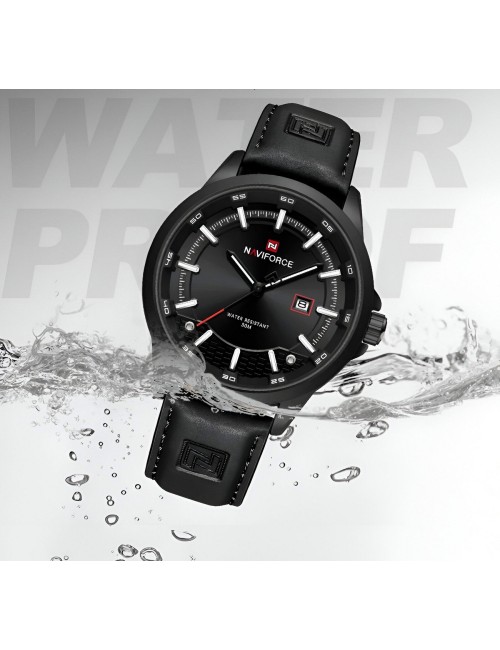 Reloj Naviforce Casual Nf9248l Cuero Hombre + Estuche