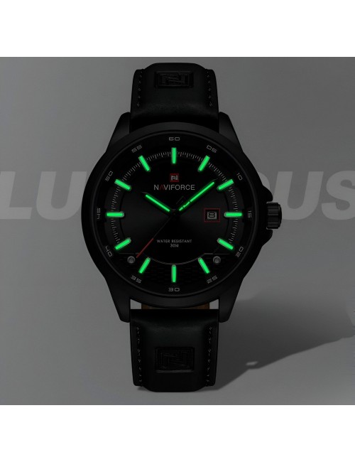 Reloj Naviforce Casual Nf9248l Cuero Hombre + Estuche