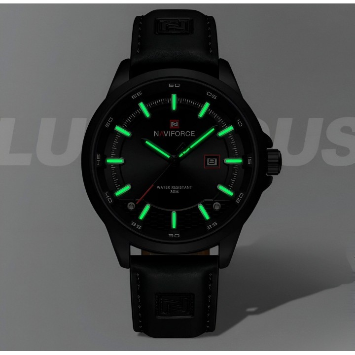 Reloj Naviforce Casual Nf9248l Cuero Hombre + Estuche