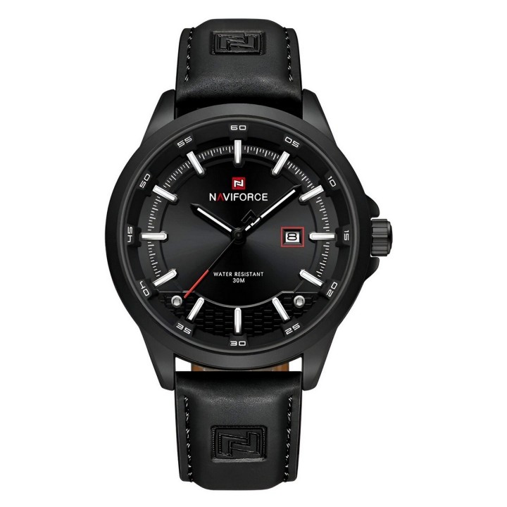 Reloj Naviforce Casual Nf9248l Cuero Hombre + Estuche