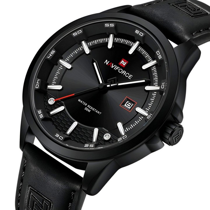 Reloj Naviforce Casual Nf9248l Cuero Hombre + Estuche