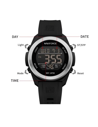 Reloj Naviforce Deportivo Nf7111 Digital Hombre + Estuche