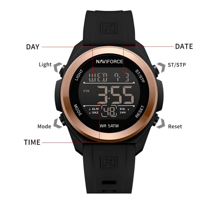 Reloj Naviforce Deportivo Nf7111 Digital Hombre + Estuche