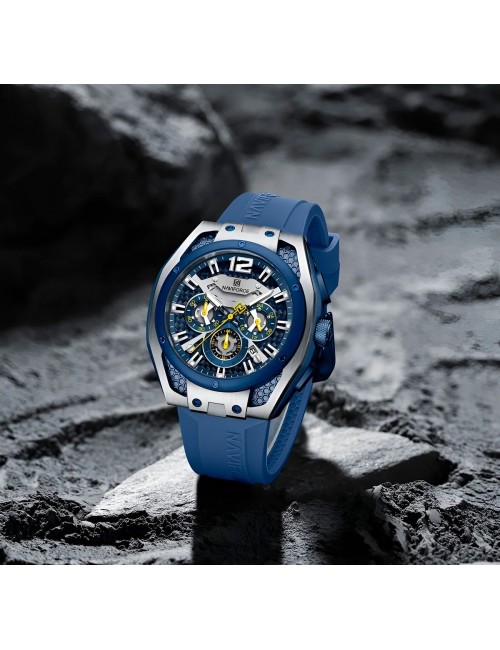 Reloj Naviforce Deportivo Nf8063 Goma Hombre + Estuche