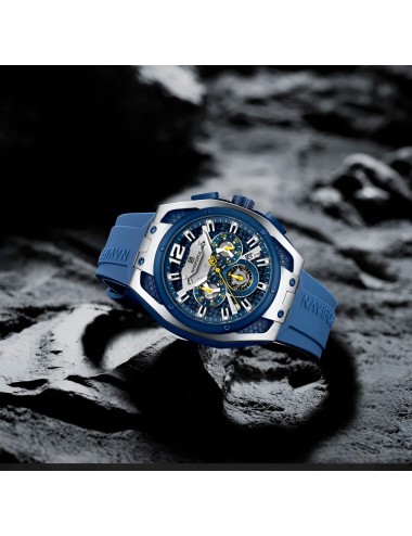 Reloj Naviforce Deportivo Nf8063 Goma Hombre + Estuche