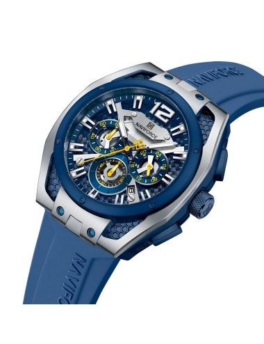 Reloj Naviforce Deportivo Nf8063 Goma Hombre + Estuche