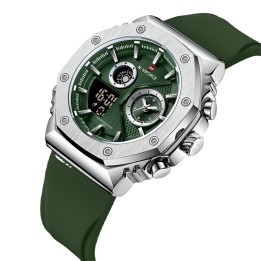 Reloj Naviforce Deportivo Nf9216t Goma Hombre Led + Estuche
