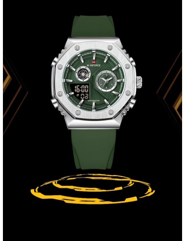 Reloj Naviforce Deportivo Nf9216t Goma Hombre Led + Estuche