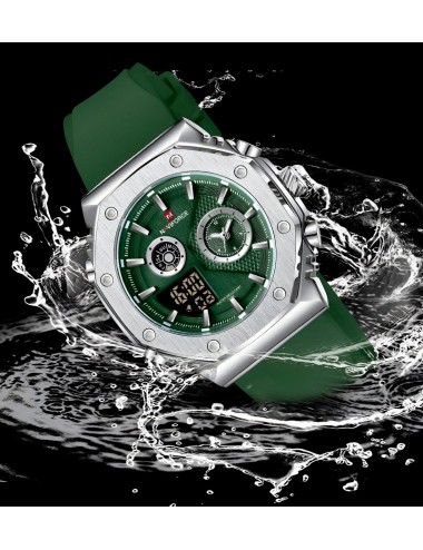 Reloj Naviforce Deportivo Nf9216t Goma Hombre Led + Estuche