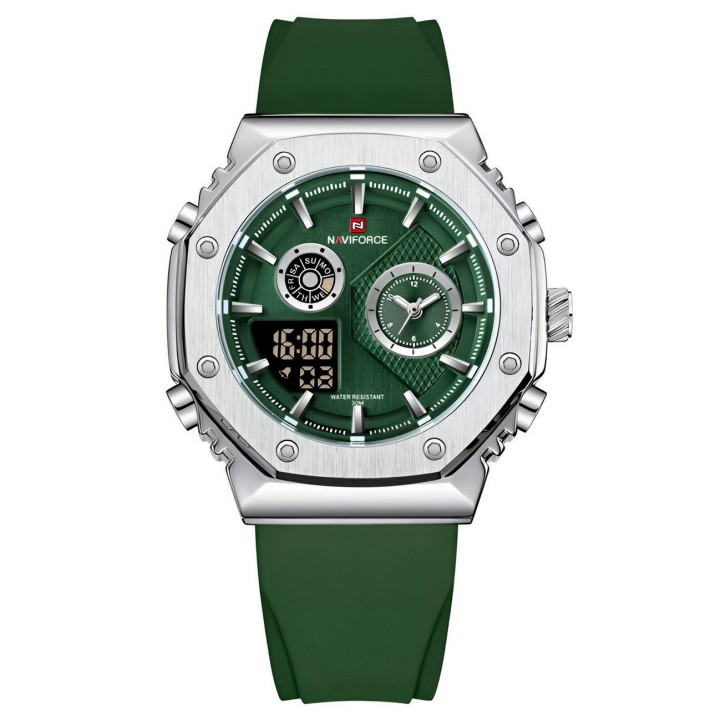 Reloj Naviforce Deportivo Nf9216t Goma Hombre Led + Estuche
