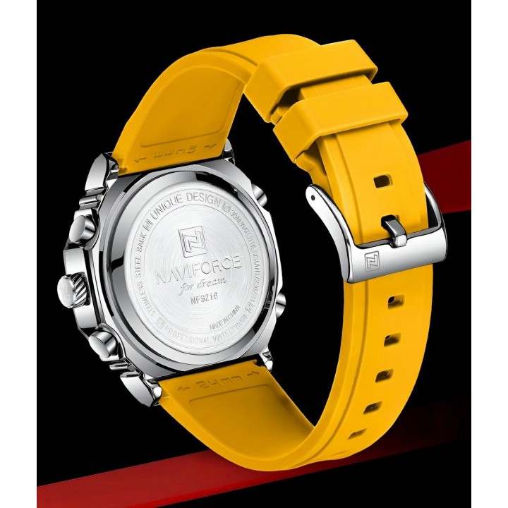 Reloj Naviforce Deportivo Nf9216t Goma Hombre Led + Estuche