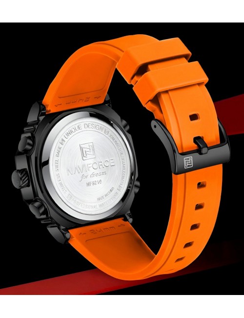 Reloj Naviforce Deportivo Nf9216t Goma Hombre Led + Estuche