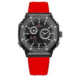 Reloj Naviforce Deportivo Nf9216t Goma Hombre Led + Estuche