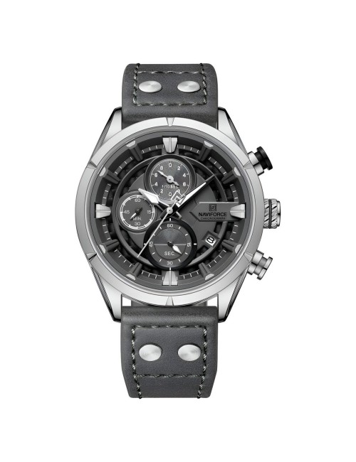 Reloj Naviforce Casual Nf8045 Cuero Hombre + Estuche