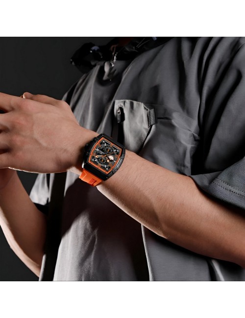 Reloj Naviforce Deportivo Nf8052 Goma Hombre + Estuche
