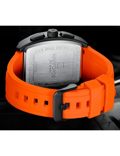 Reloj Naviforce Deportivo Nf8052 Goma Hombre + Estuche