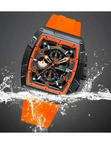 Reloj Naviforce Deportivo Nf8052 Goma Hombre + Estuche