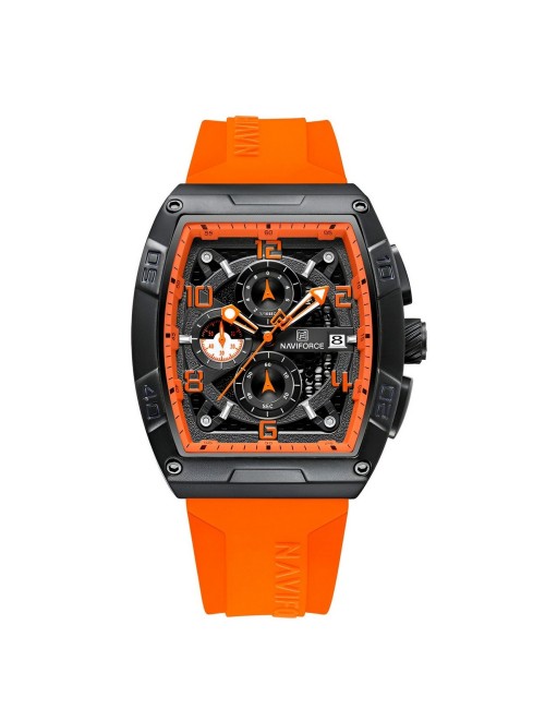 Reloj Naviforce Deportivo Nf8052 Goma Hombre + Estuche
