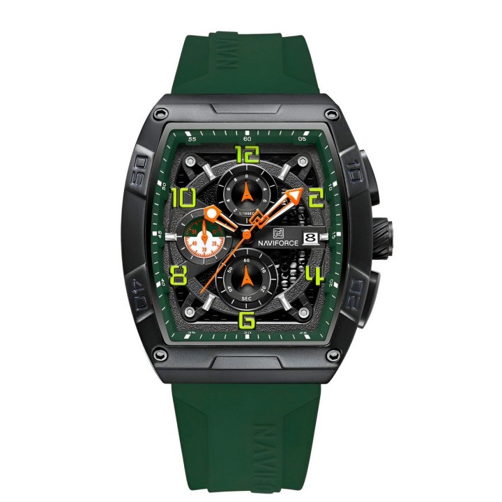 Reloj Naviforce Deportivo Nf8052 Goma Hombre + Estuche
