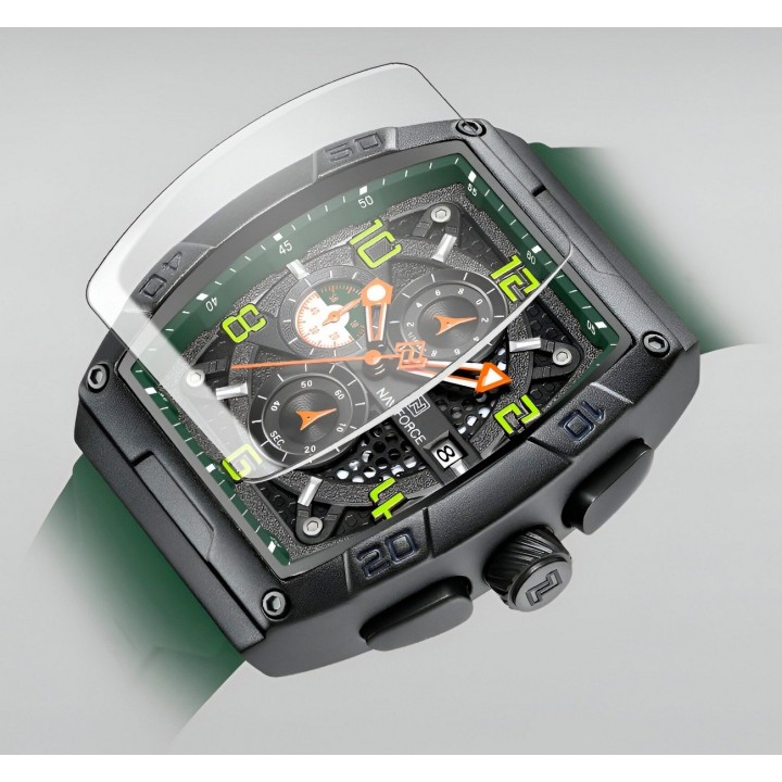 Reloj Naviforce Deportivo Nf8052 Goma Hombre + Estuche