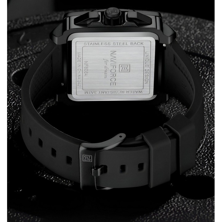 Reloj Naviforce Deportivo Nf8064 Goma Hombre + Estuche