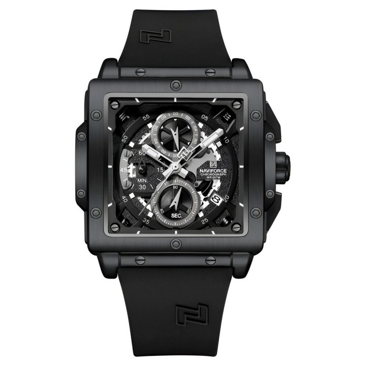 Reloj Naviforce Deportivo Nf8064 Goma Hombre + Estuche
