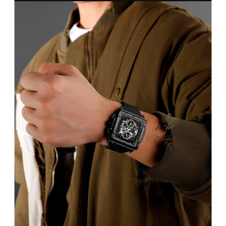 Reloj Naviforce Deportivo Nf8064 Goma Hombre + Estuche