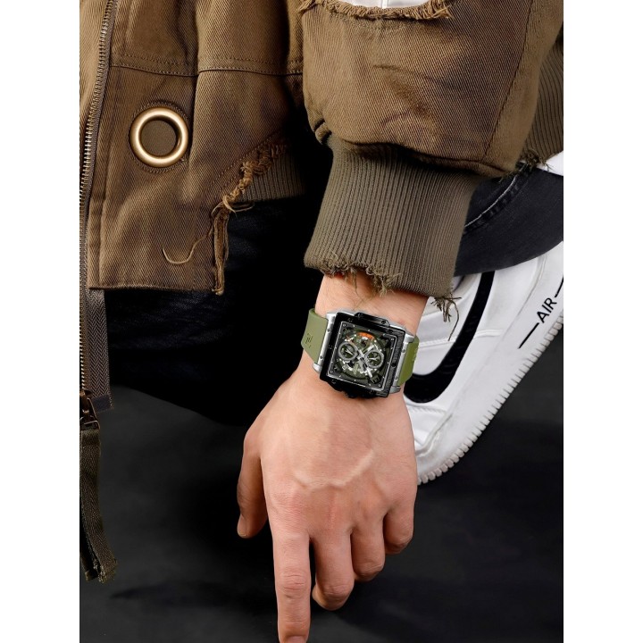 Reloj Naviforce Deportivo Nf8064 Goma Hombre + Estuche