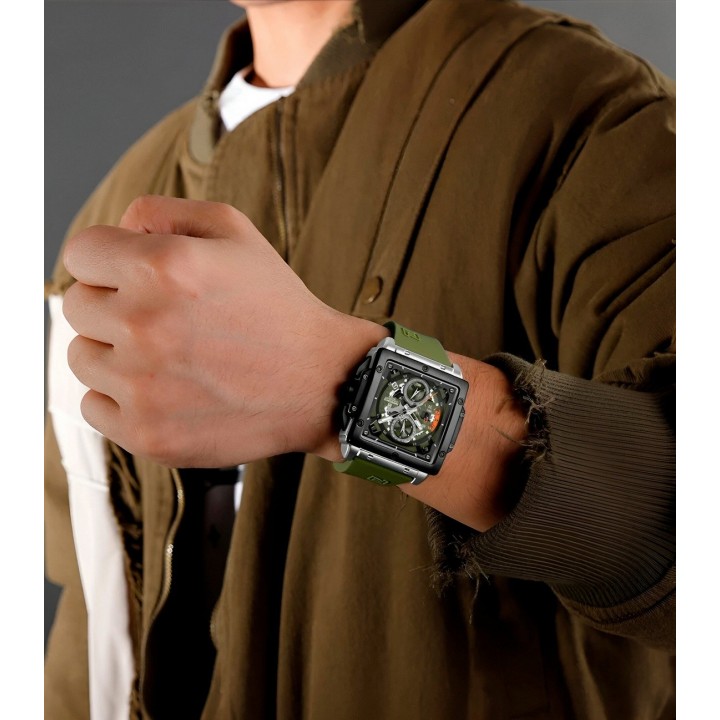Reloj Naviforce Deportivo Nf8064 Goma Hombre + Estuche