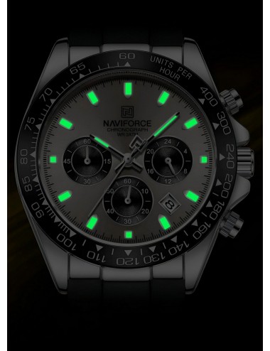 Reloj Naviforce Casual Nf8054 Goma Hombre + Estuche