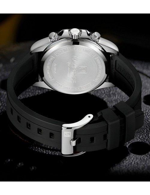 Reloj Naviforce Casual Nf8054 Goma Hombre + Estuche