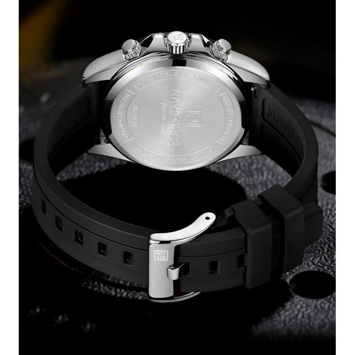 Reloj Naviforce Casual Nf8054 Goma Hombre + Estuche