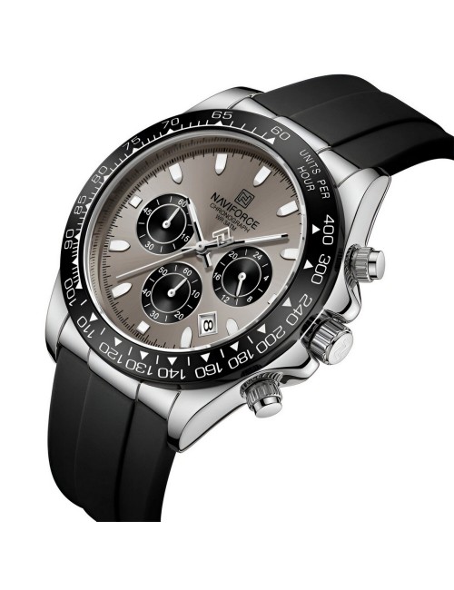 Reloj Naviforce Casual Nf8054 Goma Hombre + Estuche
