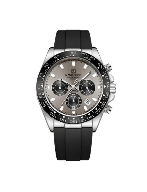 Reloj Naviforce Casual Nf8054 Goma Hombre + Estuche