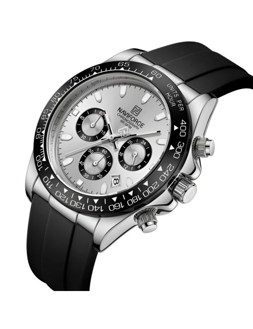Reloj Naviforce Casual Nf8054 Goma Hombre + Estuche