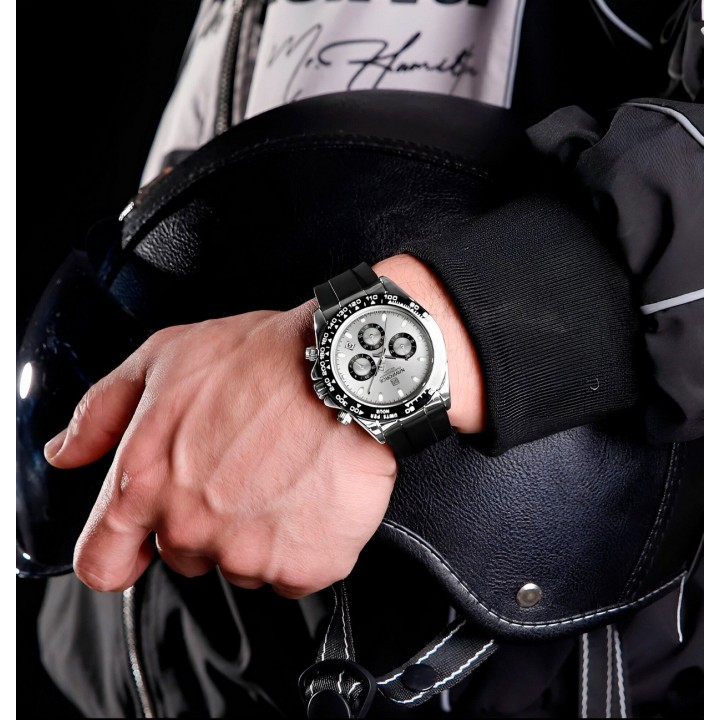Reloj Naviforce Casual Nf8054 Goma Hombre + Estuche
