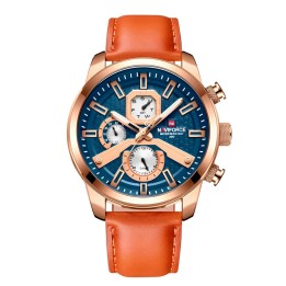 Reloj Naviforce Casual Nf9211l Cuero Hombre + Estuche