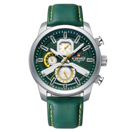 Reloj Naviforce Casual Nf9211l Cuero Hombre + Estuche