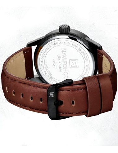 Reloj Naviforce Casual Nf9229 Cuero Hombre + Estuche