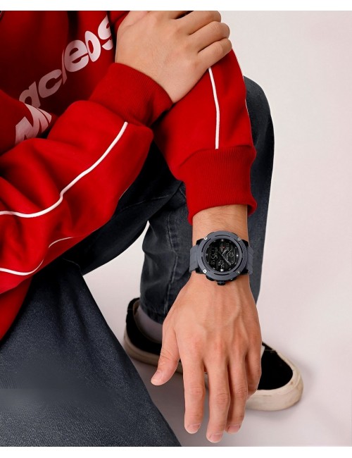 Reloj Naviforce Deportivo Nf7114 Goma Led Hombre + Estuche