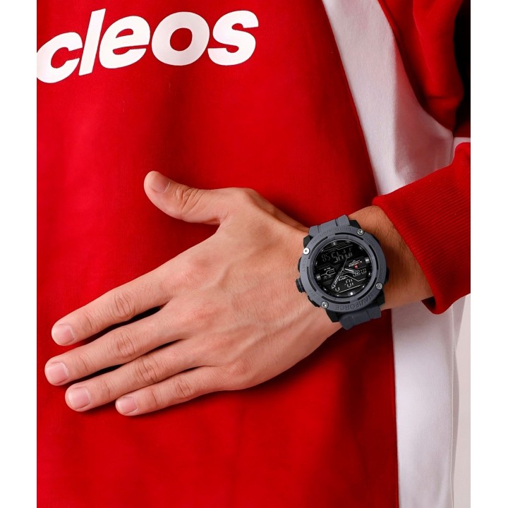 Reloj Naviforce Deportivo Nf7114 Goma Led Hombre + Estuche