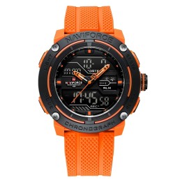 Reloj Naviforce Deportivo Nf7114 Goma Led Hombre + Estuche