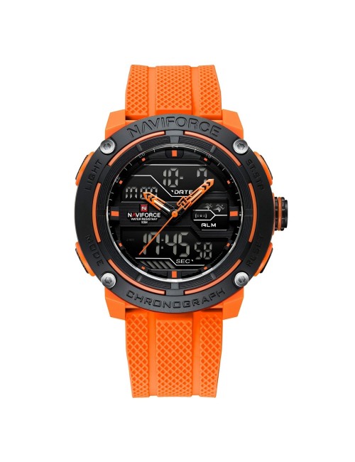 Reloj Naviforce Deportivo Nf7114 Goma Led Hombre + Estuche